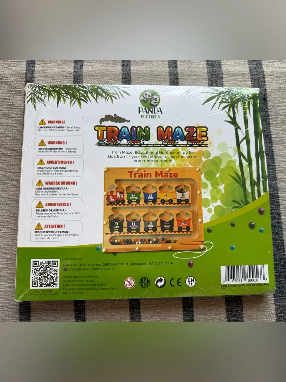 Train Maze Wooden Magnet Puzzle
